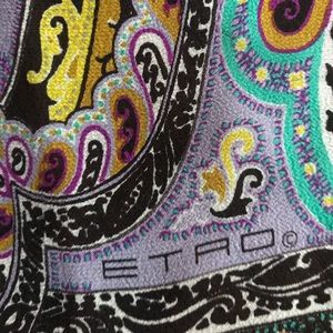 ETRO 100% silk scarf